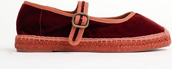 Penelope Chilvers Floral Velvet Espadrille Flats