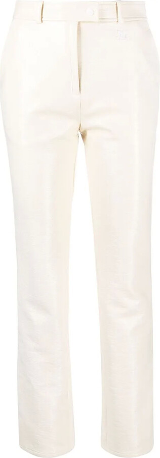 Courreges Slim-Cut Vinyl Trousers