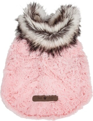 Pet Life Luxe 'Pinkachew' Charming Faux Fur Dog Coat Jacket