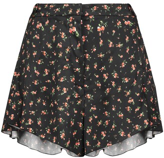Paco Rabanne High-rise floral shorts