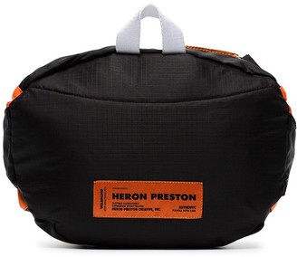 Heron Preston Orange Industrial Strap Messenger Bag
