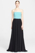 Thumbnail for your product : Prabal Gurung Strapless Bustier Silk Gown & Crop Top