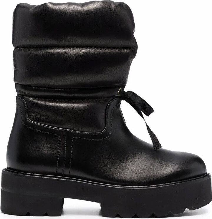 Stuart Weitzman Quilted Panelled Ankle Boots