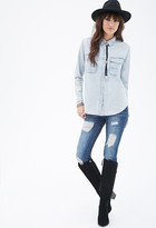 Thumbnail for your product : Forever 21 Mineral Wash Chambray Shirt