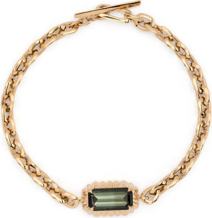 Lizzie Mandler Fine Jewelry 18kt Yellow Gold Fluted Pendant Necklace