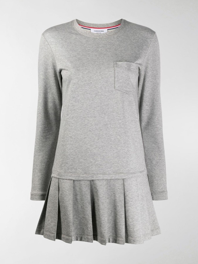 dress with pleats at the bottom