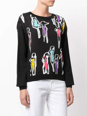 Moschino Boutique embroidered sweater