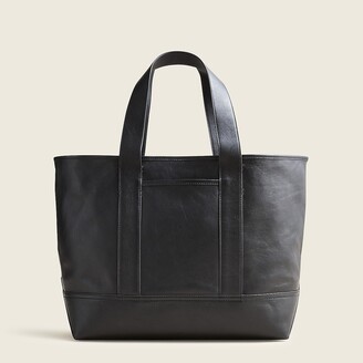 j crew leather tote