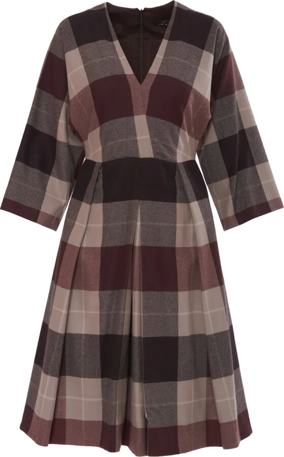 Plaid Midi Dress