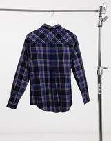 Thumbnail for your product : New Look check shirt in blue