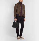 Thumbnail for your product : Ermenegildo Zegna PelleTessuta Leather and Nylon Briefcase - Men - Black