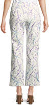 Thumbnail for your product : Max Mara Floral Cropped Flare-Leg Pants
