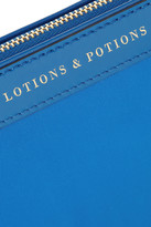 Thumbnail for your product : Anya Hindmarch Lotions and Potions patent leather-trimmed cosmetics case