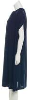 Thumbnail for your product : David Szeto Short Sleeve Midi Dress Navy Short Sleeve Midi Dress