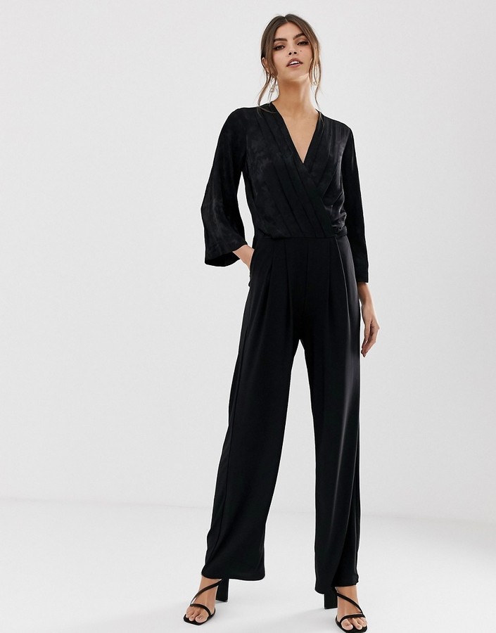 lipsy floral wide leg jumpsuit