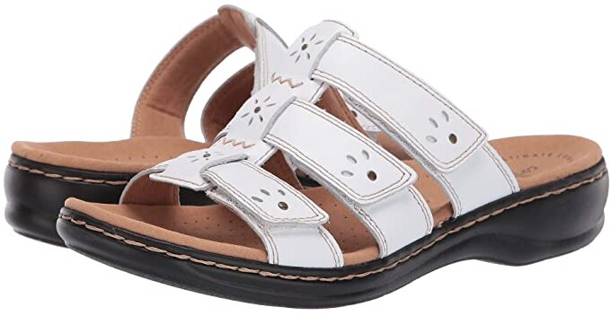Clarks White Leather Lined Women's 