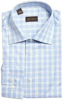Thumbnail for your product : Harrison blue and yellow check cotton dress shirt