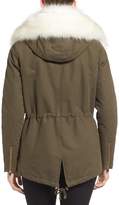 Thumbnail for your product : T Tahari Jackie Hooded Removable Faux Fur Trim Anorak