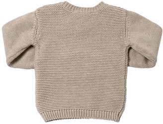 Stella McCartney Kids Hedgehog Cotton Intarsia Knit Sweater