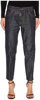 Thumbnail for your product : DSQUARED2 Boyfriend Dark Wash Jeans in Blue Women's Jeans