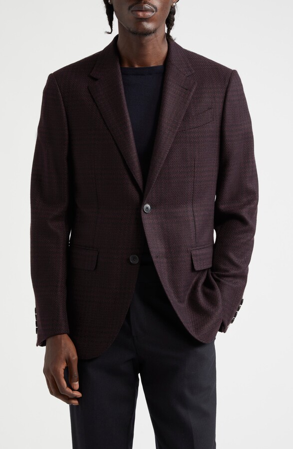 Ermenegildo Zegna Oasi Plaid Cashmere Blazer