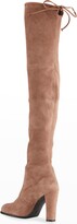 Thumbnail for your product : Stuart Weitzman Highland Suede Over-the-Knee Boots