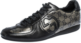 black glitter canvas shoes