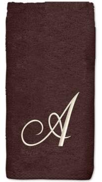 Avanti Initial Script Embroidered Bath Towel Bedding