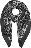Thumbnail for your product : Forzieri Animal Print Twill Silk Square Scarf