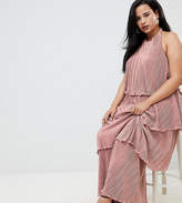 Thumbnail for your product : ASOS Curve Design Curve Tiered Plisse Maxi Dress