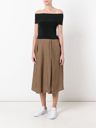 Aspesi High-Waisted Flared Skirt