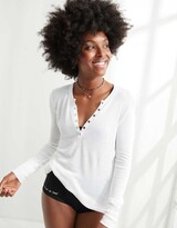 Thumbnail for your product : aerie Waffle Long Sleeve Henley T-Shirt