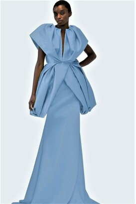 structured evening gown