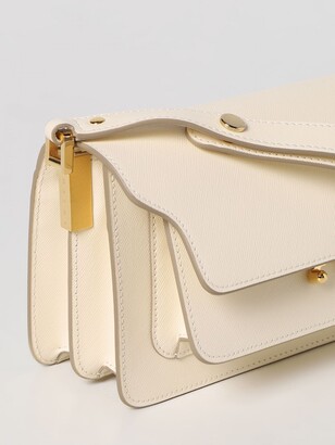★MARNI★ Saffiano Trunk East West Bag Aquamarine SBMP0121U0 TRUNK SAFFIANO LEATHER SHOULDER BAG for Women - Marni sale