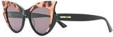 Thumbnail for your product : McQ Eyewear leopard cat eye sunglasses