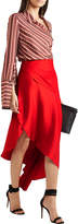 Thumbnail for your product : Monse Asymmetric Satin Midi Skirt
