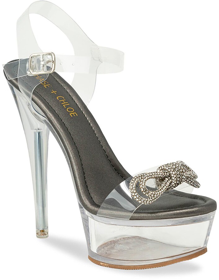 Clear Rhinestone Sandal | Shop the world's largest collection of 