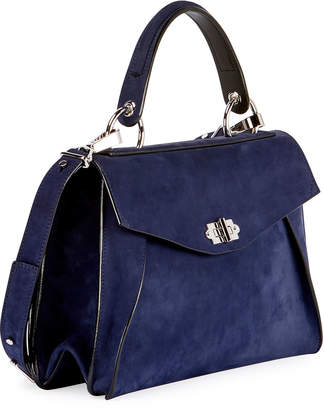 Proenza Schouler Hava Medium Top-Handle Satchel Bag, Blue