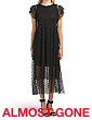 Thumbnail for your product : Made In Italy Polka Dot Mesh Midi Cocktail Dress