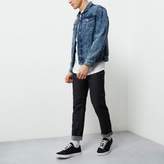 Thumbnail for your product : River Island Mens Blue oversized denim jacket