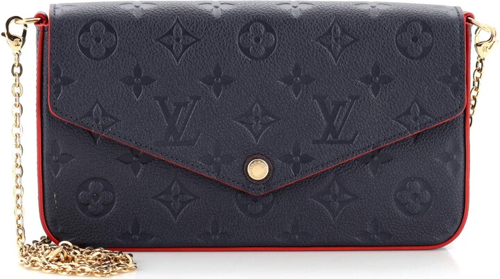 Louis Vuitton Bicolor Giant Monogram Empreinte Leather Felicie