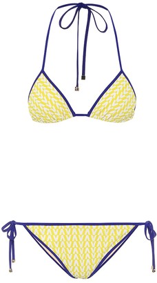 Valentino Exclusive to Mytheresa â printed triangle bikini - ShopStyle Two  Piece Swimsuits