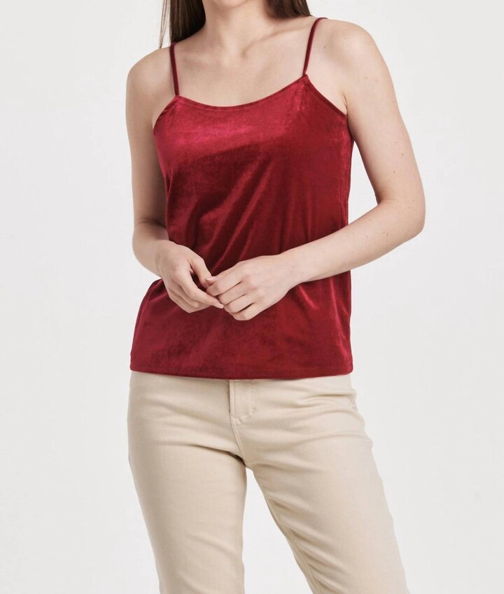 Another Love Lima Velvet Tank In Granada