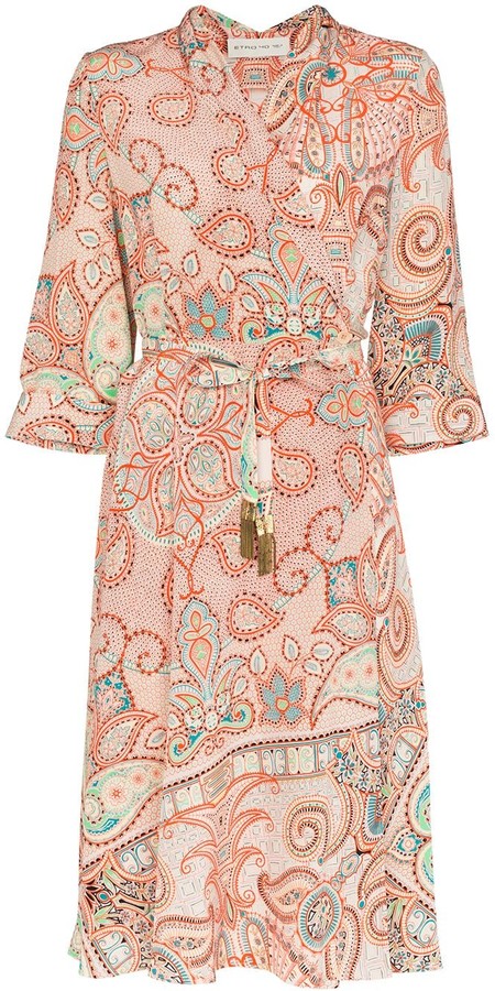 etro wrap dress