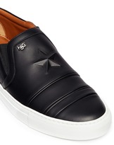 Thumbnail for your product : Givenchy Matte star stud leather skater slip ons