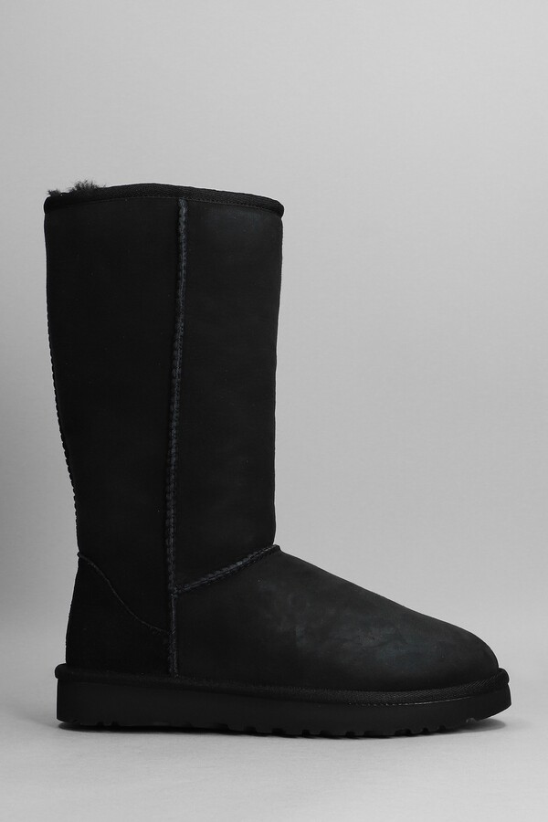 Black suede ugg boots clearance