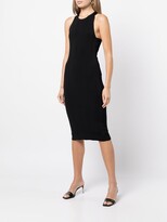 Thumbnail for your product : L'Agence Ribbed-Knit Sleeveless Dress
