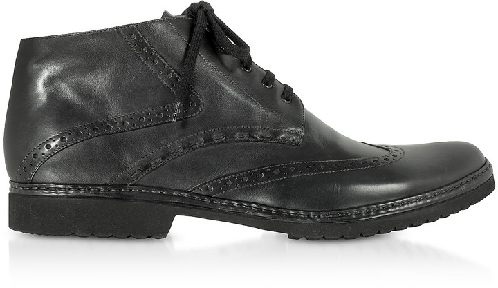 wingtip ankle boots