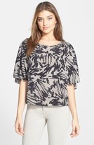 Thumbnail for your product : Vince Camuto Floral Print Cape Back Blouse