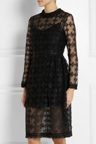 Thumbnail for your product : Simone Rocha Metallic-embroidered tulle dress